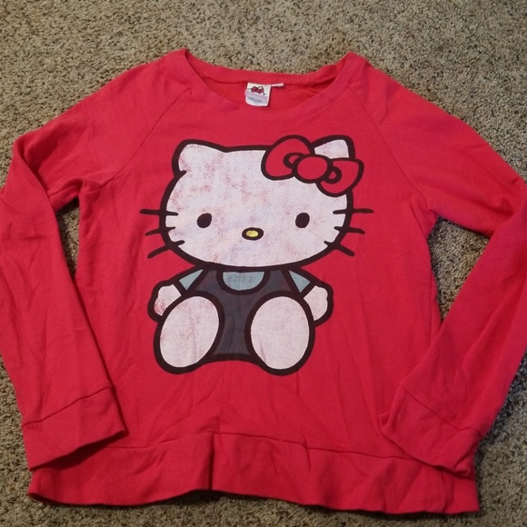 Hello Kitty Tops - Hello Kitty Crewneck Sweatshirt Hello Kitty Tops - Hello Kitty Crewneck Sweatshirt